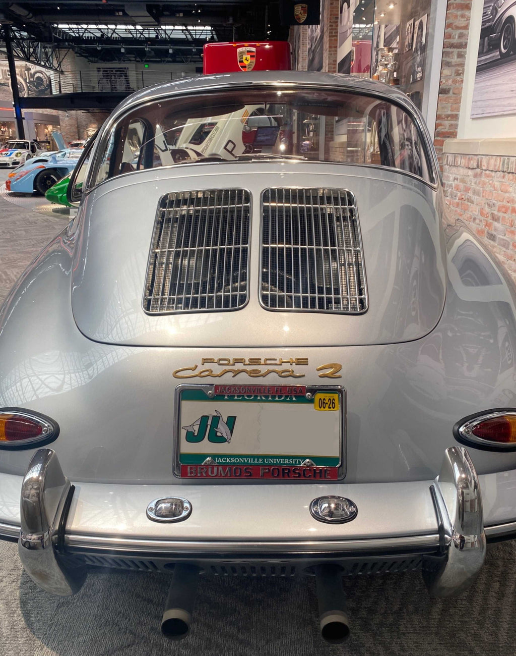 Brumos Metal License Plate Frame