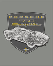 画像をギャラリービューアに読み込む, Porsche 550 Spyder Vintage Hooded Tee
