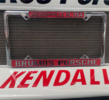 Load image into Gallery viewer, Brumos Metal License Plate Frame ONLINE EXCLUSIVE!!
