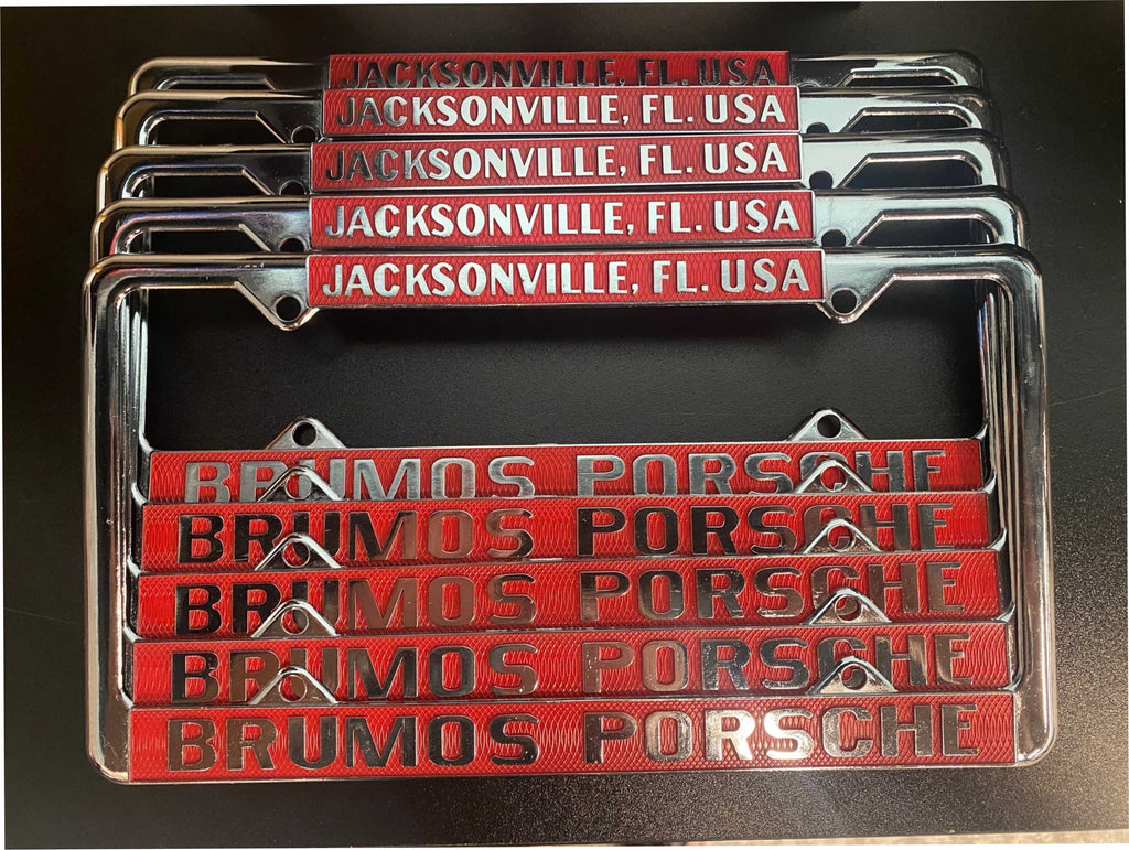 Brumos Metal License Plate Frame