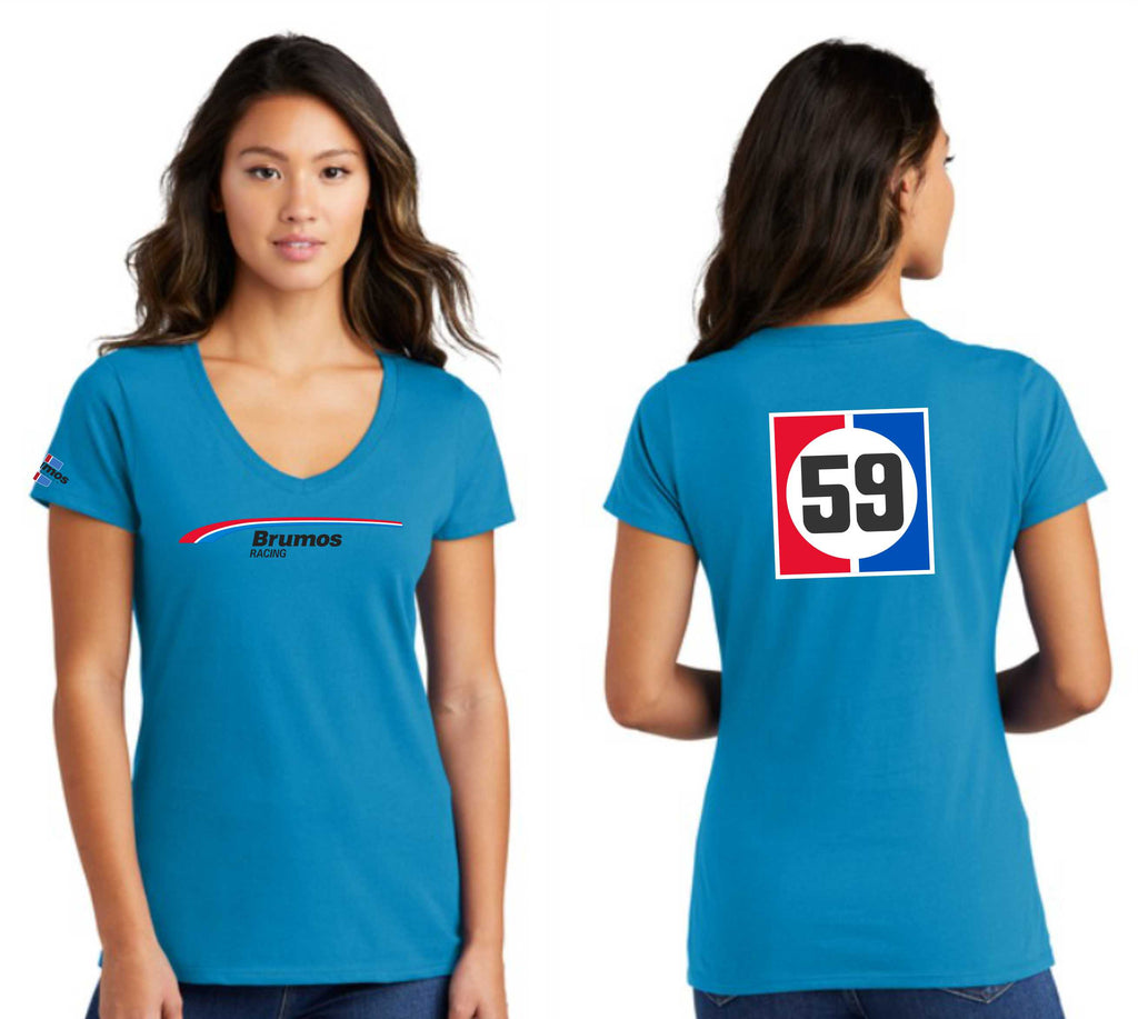 Brumos Racing Ladies' V Neck Tee DISCOUNTED!!